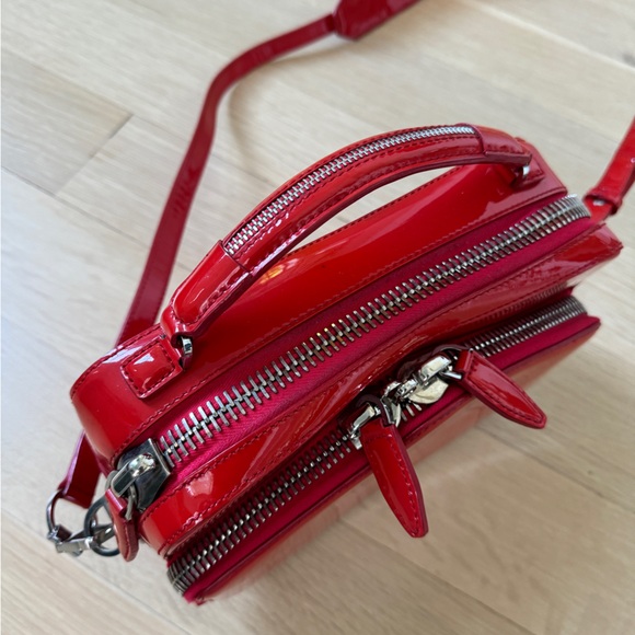 ALEXANDER WANG RED PATENT LEATHER BOX BAG - Picture 7 of 7